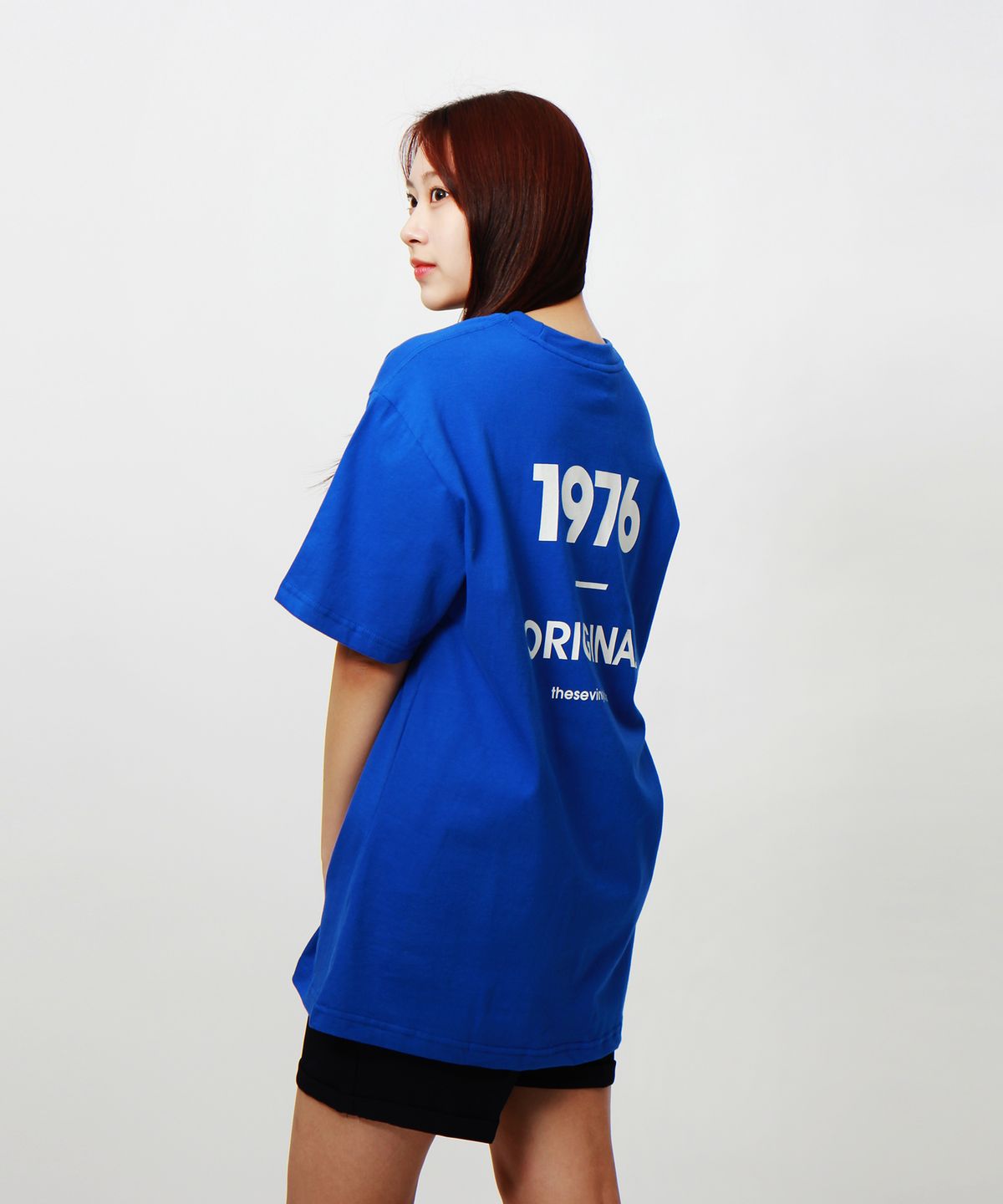 앱놀머씽(ABNORMALTHING) 오리지널 오버핏 티셔츠 블루 (ORIGINAL T-SHIRT BLUE)
