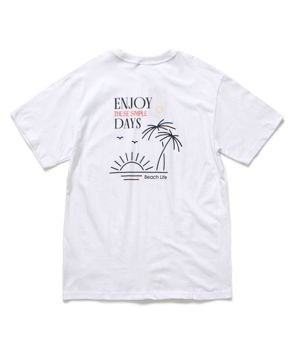 앱놀머씽(ABNORMALTHING) 비치라이프 오버핏 티셔츠 화이트 (BEACHLIFE T-SHIRT WHITE)