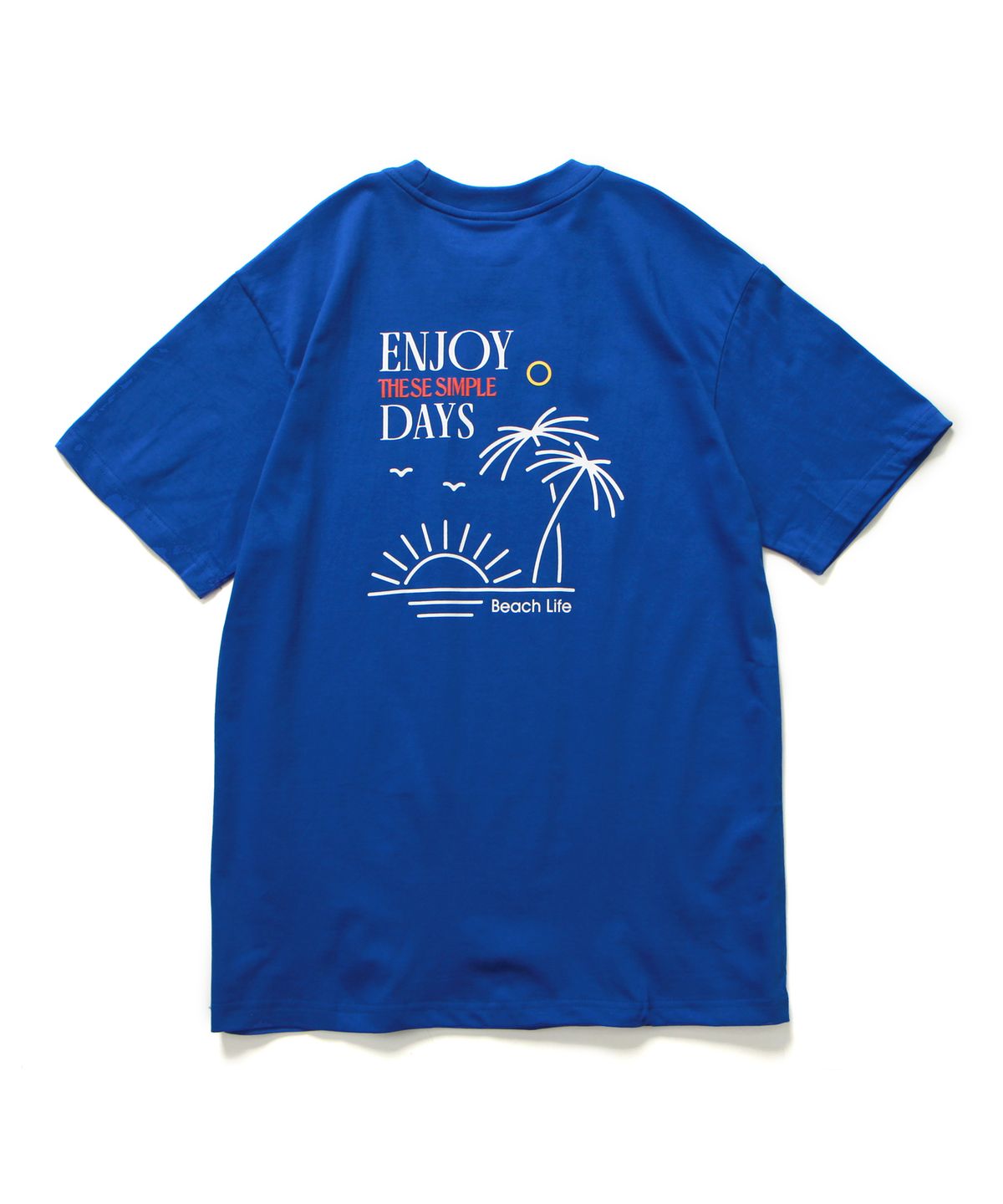 앱놀머씽(ABNORMALTHING) 비치라이프 오버핏 티셔츠 블루 (BEACHLIFE T-SHIRT BLUE)