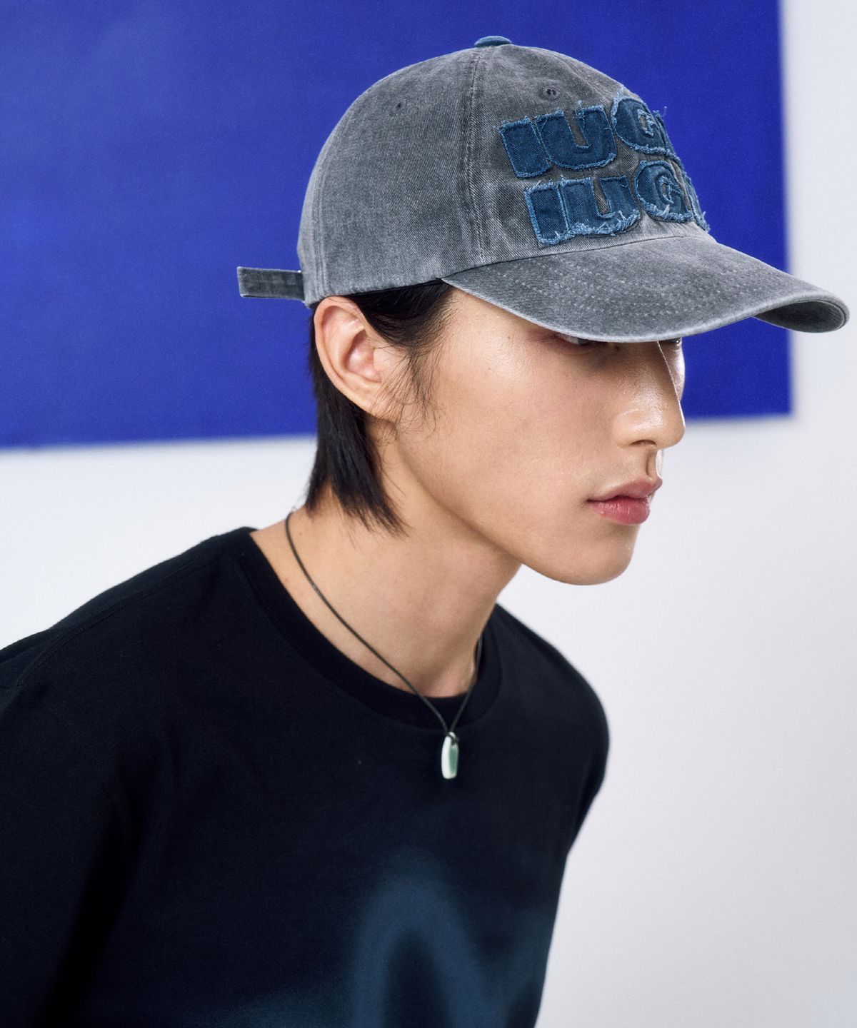 이우가마카라스(IUGAMAKARAS) Washed Patch Ball Cap (Gray)