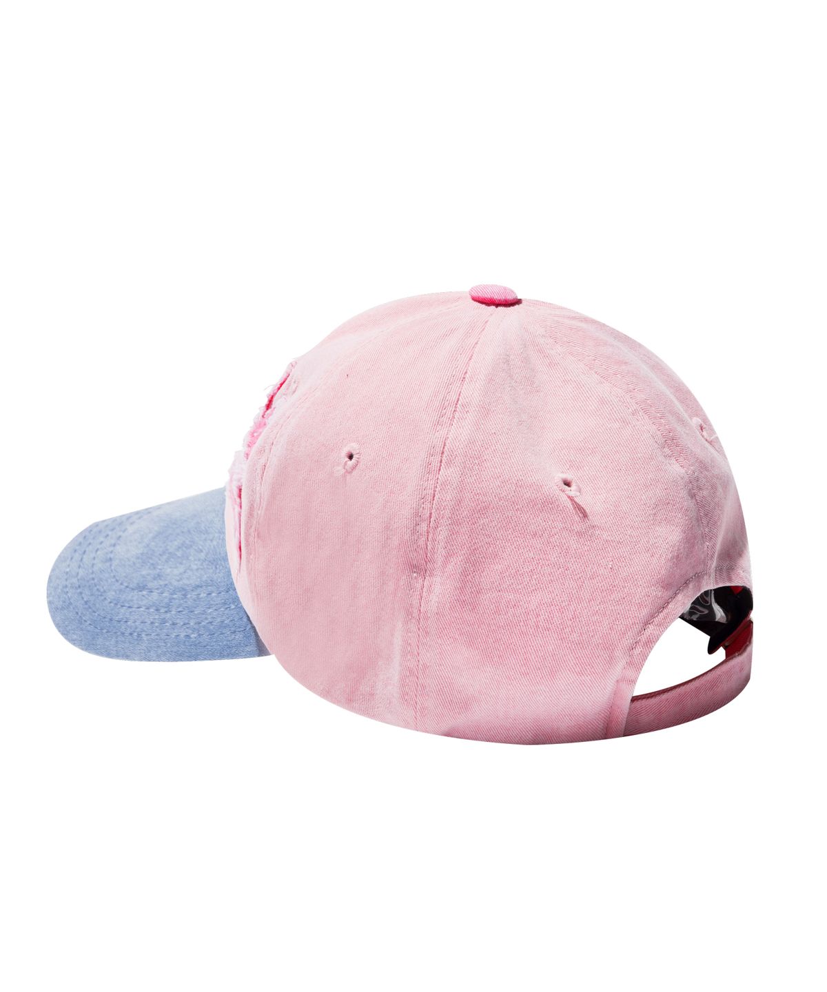 이우가마카라스(IUGAMAKARAS) Washed Patch Ball Cap (Pink)