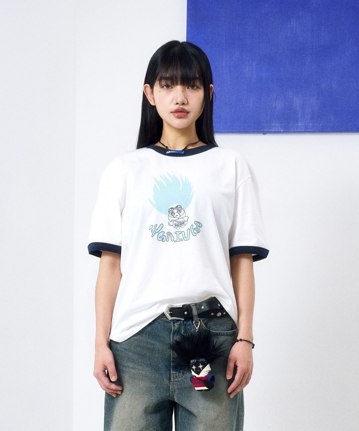 이우가마카라스(IUGAMAKARAS) KIDZ Ringer Top (Mint)