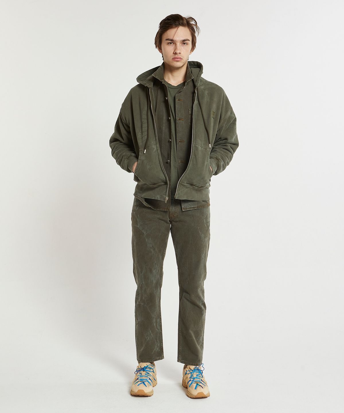 낫소노멀(NOT SO NORMAL) (M) 5포켓 팬츠 올리브 5PKT PANT OLIVE