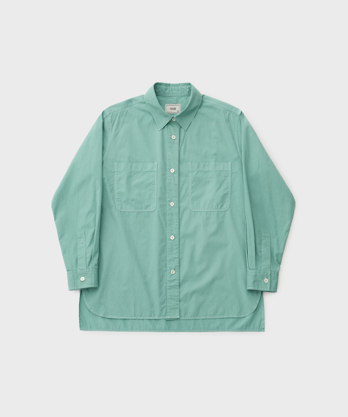 어나더오피스 우먼(ANOTHER OFFICE WOMEN) Women Volume Garment Shirt (Jade - Green)