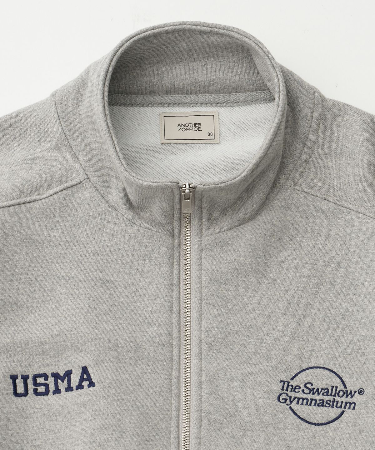 어나더오피스 우먼(ANOTHER OFFICE WOMEN) Women Gymnasium Quarter Zip Sweat (Heather Gray)