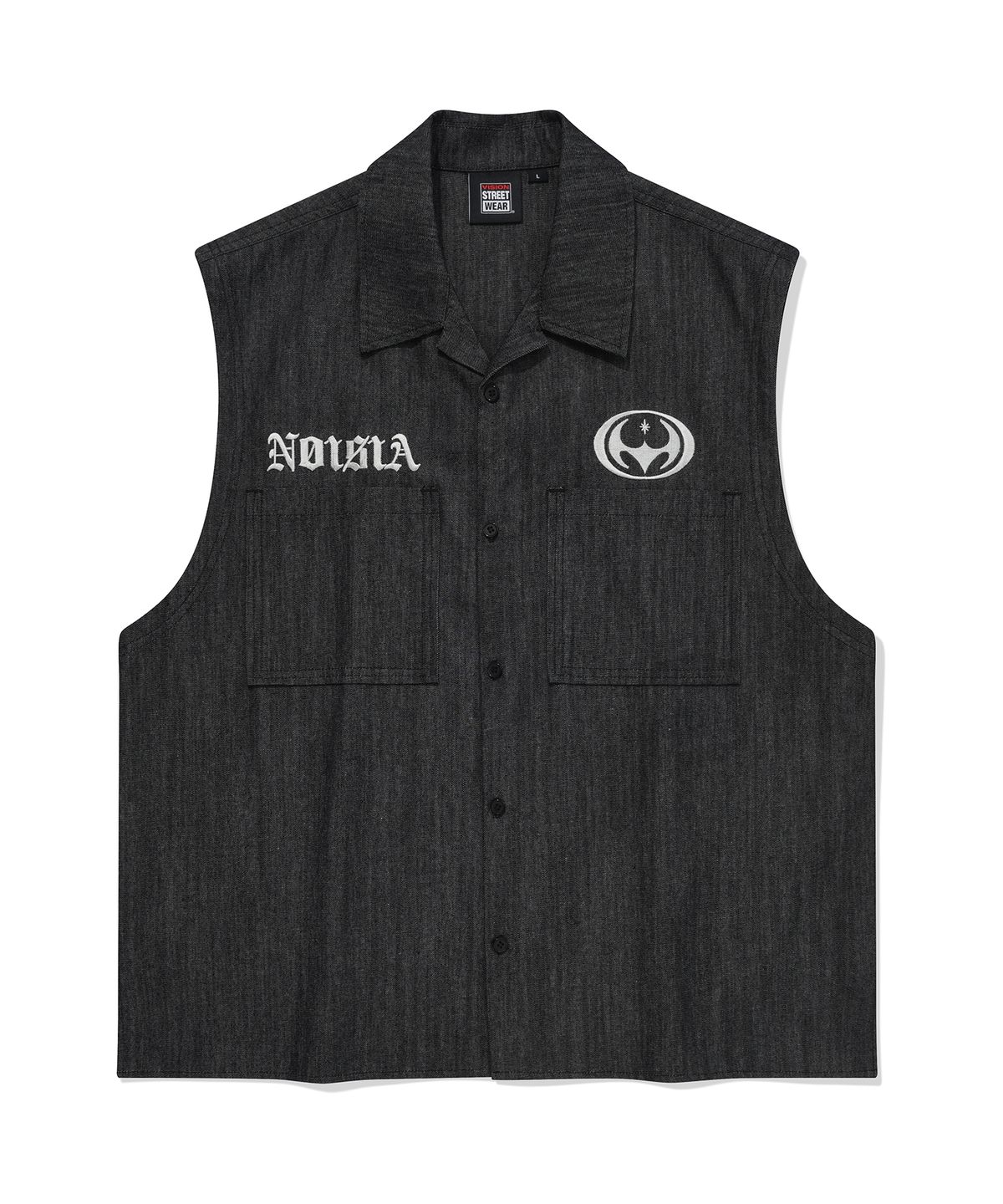 비전스트릿웨어(VISION STREETWEAR) VSW Evil Denim Woven Shirt Black