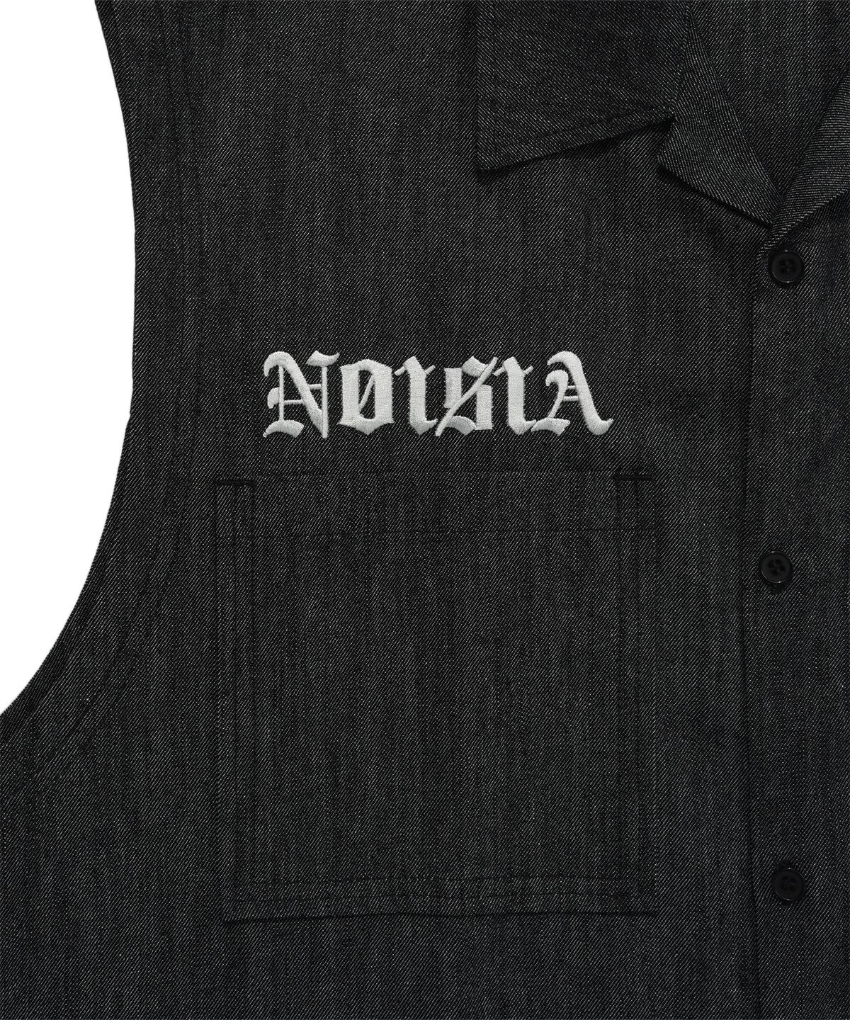 비전스트릿웨어(VISION STREETWEAR) VSW Evil Denim Woven Shirt Black
