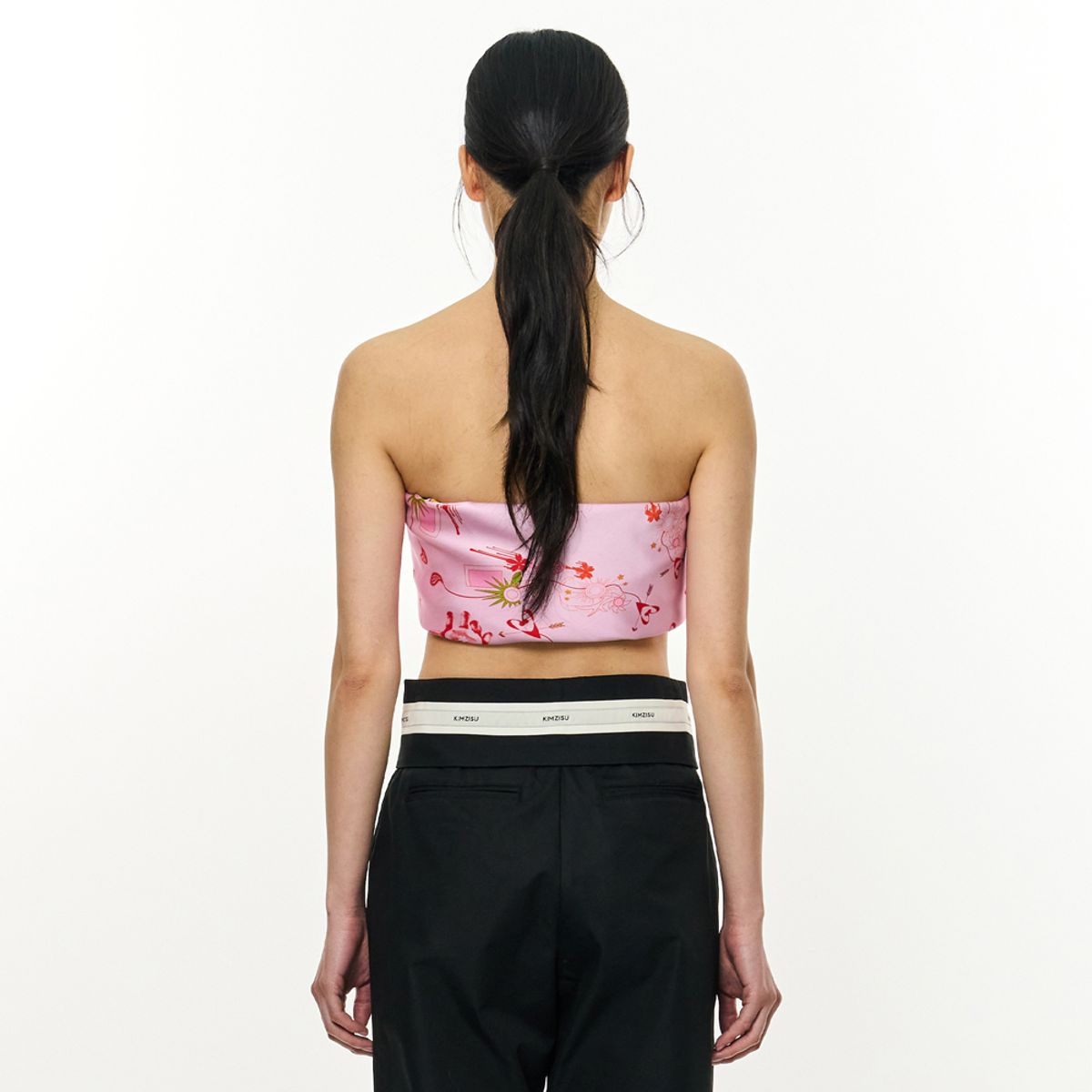 킴지수(KIMZISU) JOMO Motif Square Scarf _ Pink