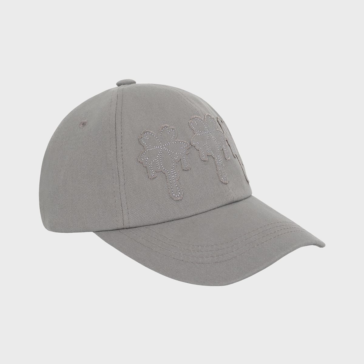 킴지수(KIMZISU) Dripping Patch Ball Cap _ Grey