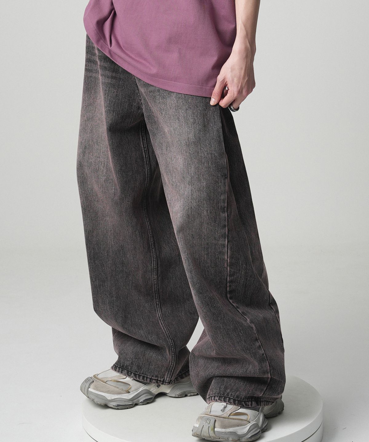 어반드레스(AVANDRESS) Incision Wide Denim Pants - 4COL