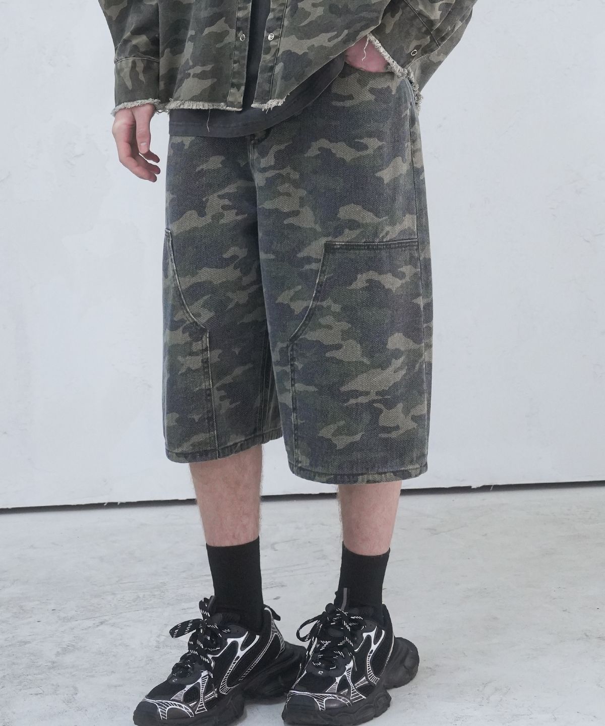 어반드레스(AVANDRESS) Carpenter Denim Shorts - 3COL