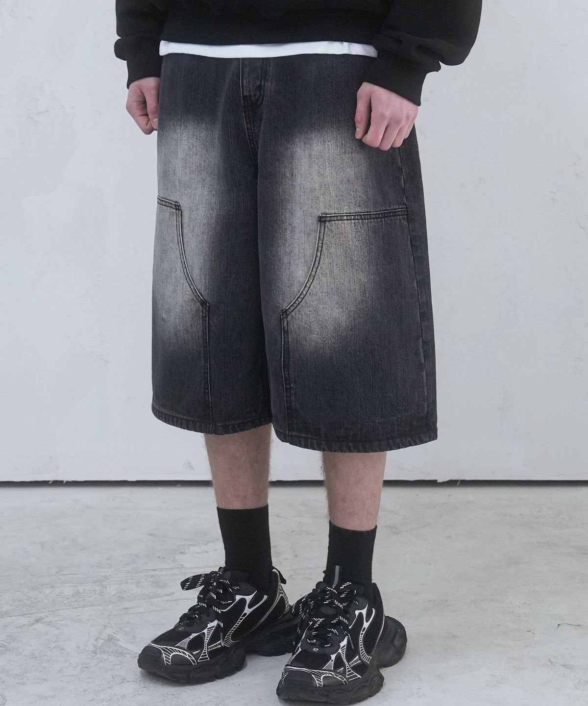 어반드레스(AVANDRESS) Carpenter Denim Shorts - 3COL