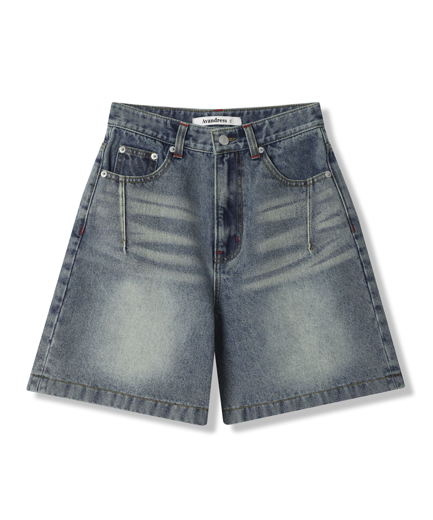 MUSINSA | AVANDRESS Lovely Stitch Denim Shorts - 3COL