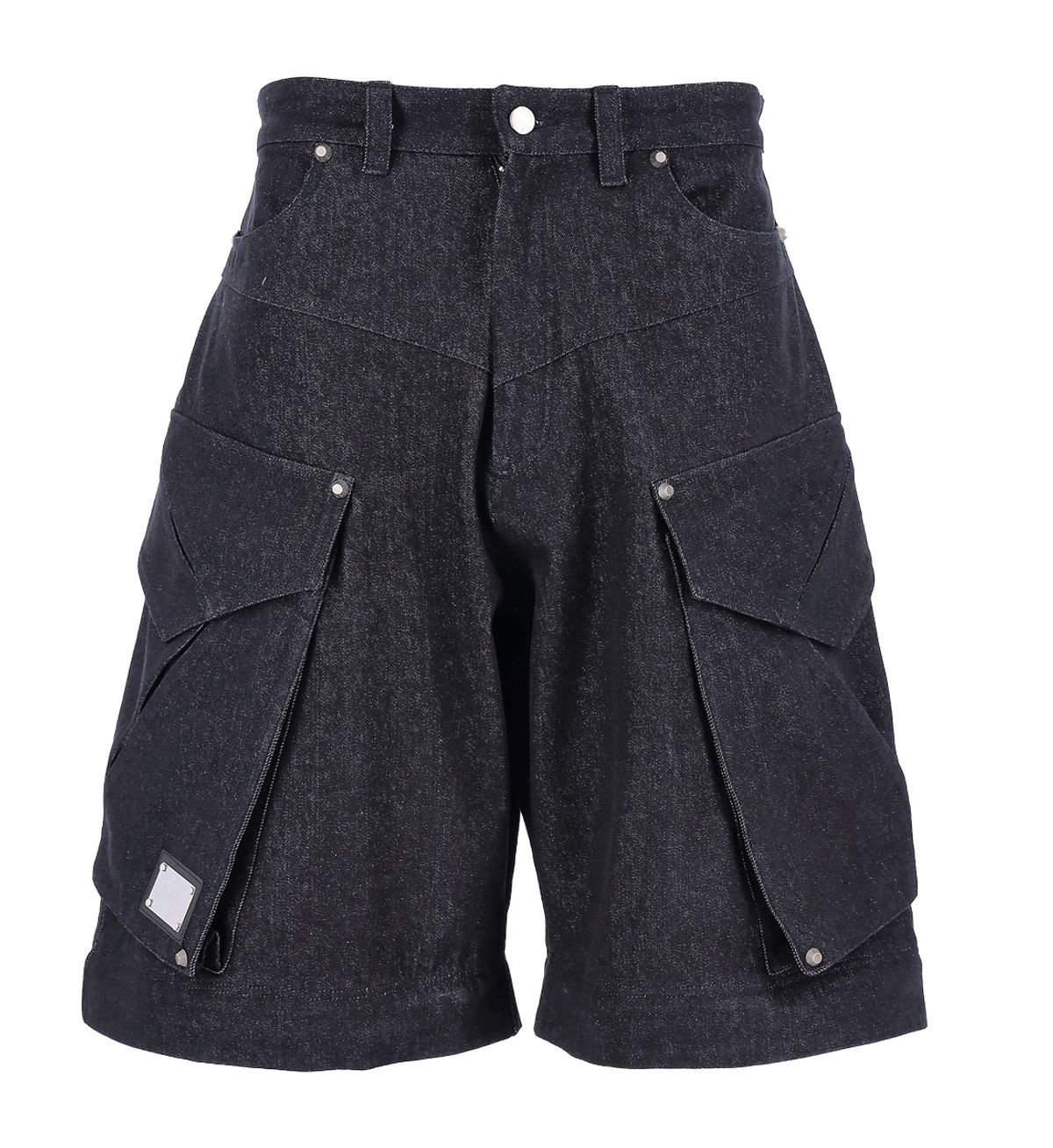 에르 바이 에러리스트(ERR BY ERRORIST) SCAR DETACHABLE CARGO DENIM PANTS [BLACK]