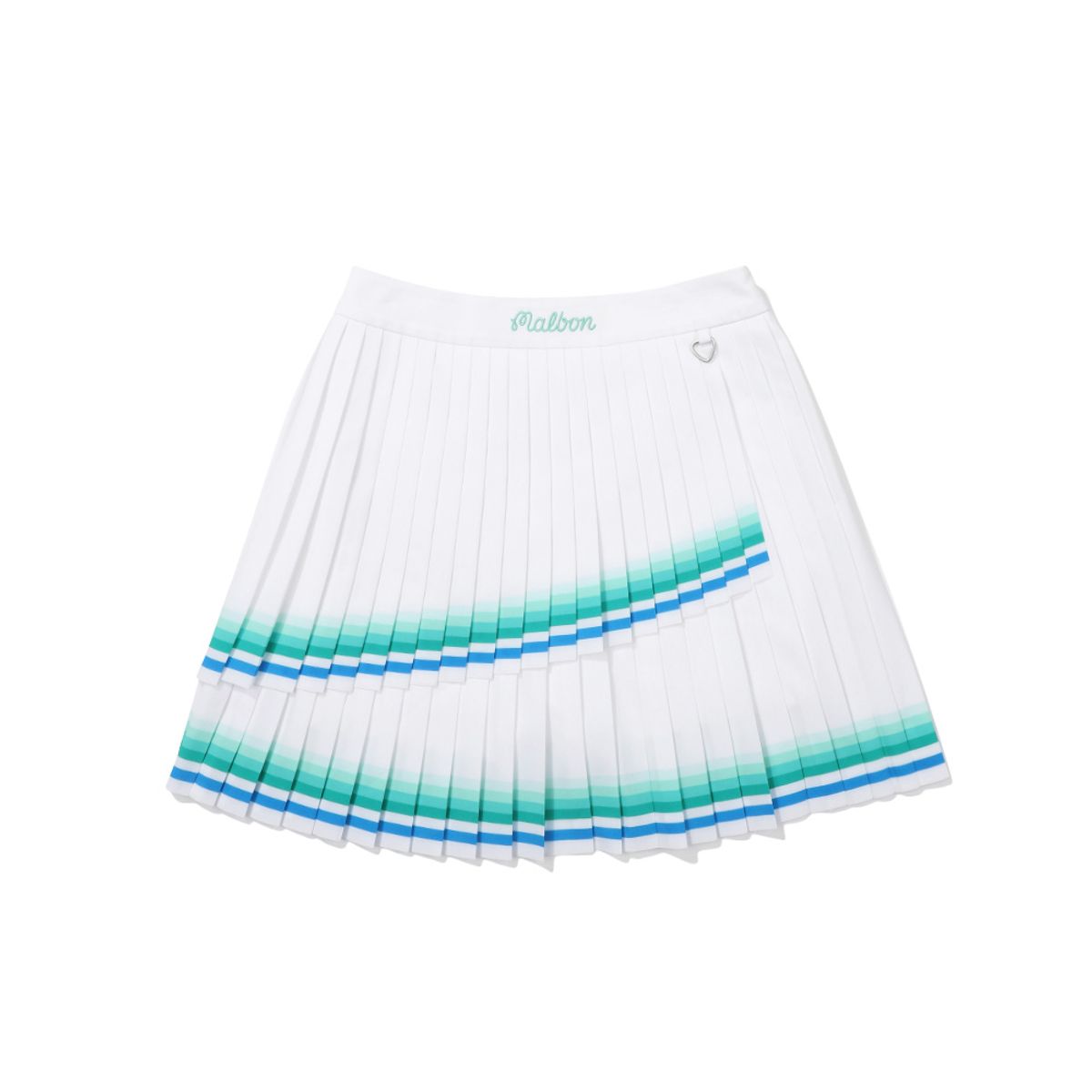 말본 골프(MALBON GOLF) 그라데이션 라인 스커트 GREEN (WOMAN)