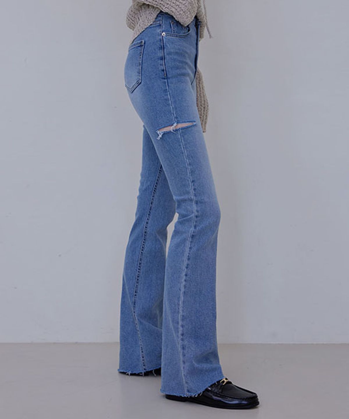 헤인트(HAINT) KATE LONG BOOTCUT DENIM