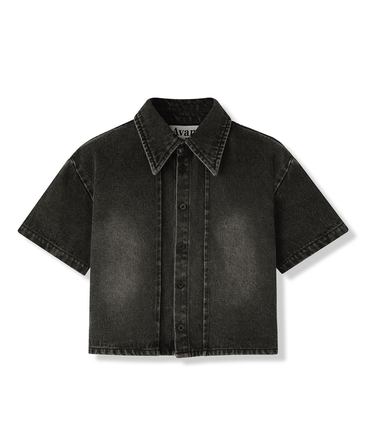 어반드레스(AVANDRESS) Pintuck Chic Denim Shirt BLACK