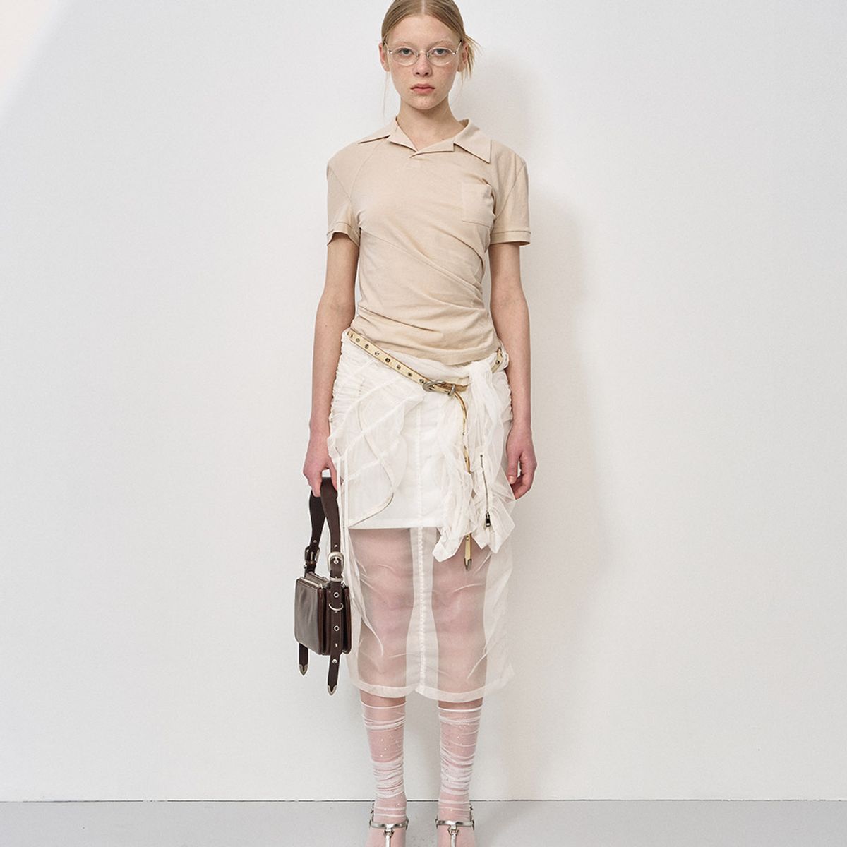 엘씨디씨티엠(LCDC™) MESH LAYERED SKIRT