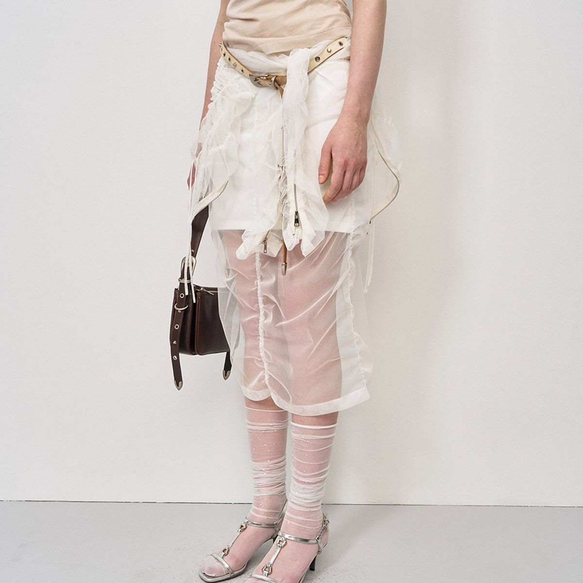 엘씨디씨티엠(LCDC™) MESH LAYERED SKIRT