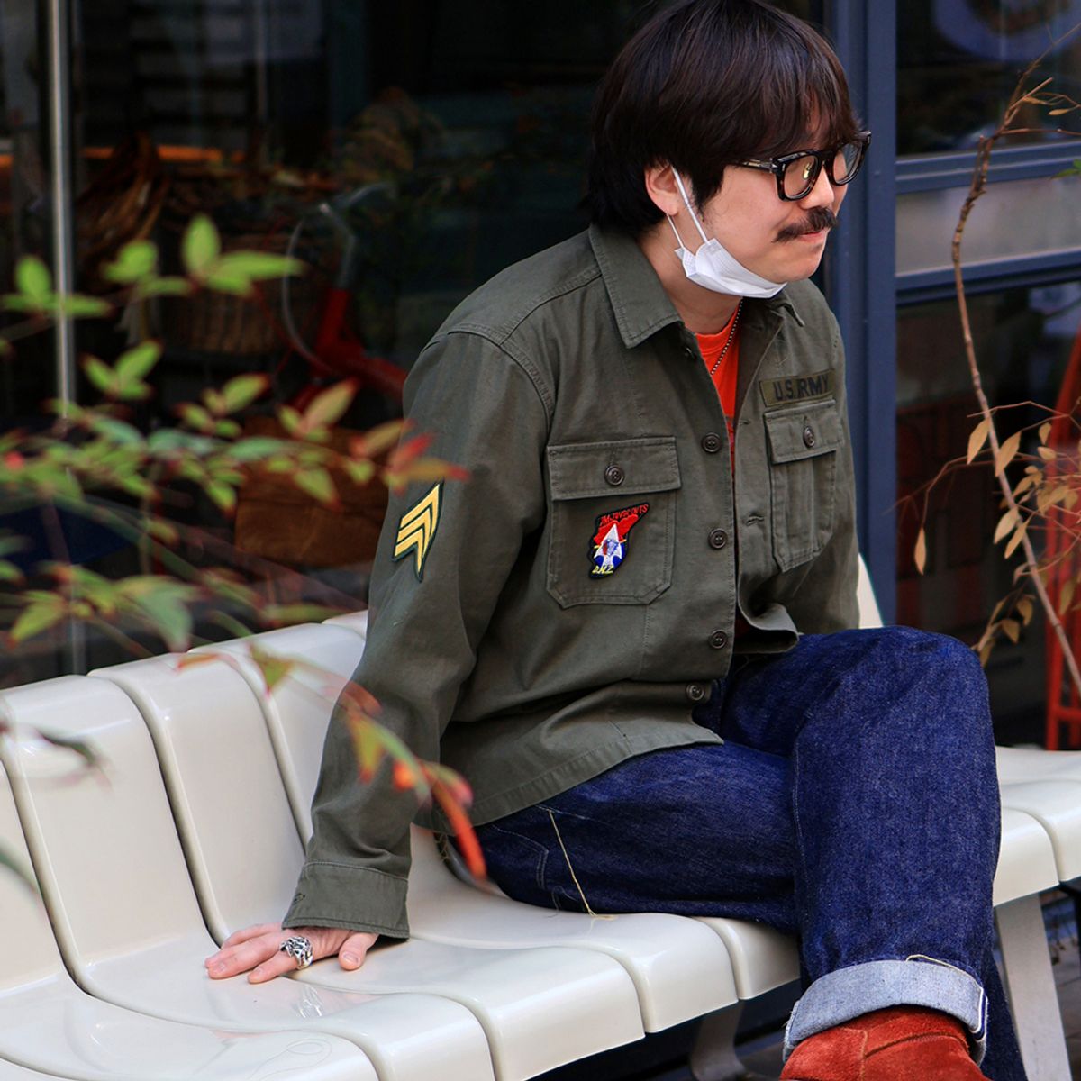 와이엠씨엘케이와이(YMCL KY) US OG-107 Fatigue Shirt John Lennon Model