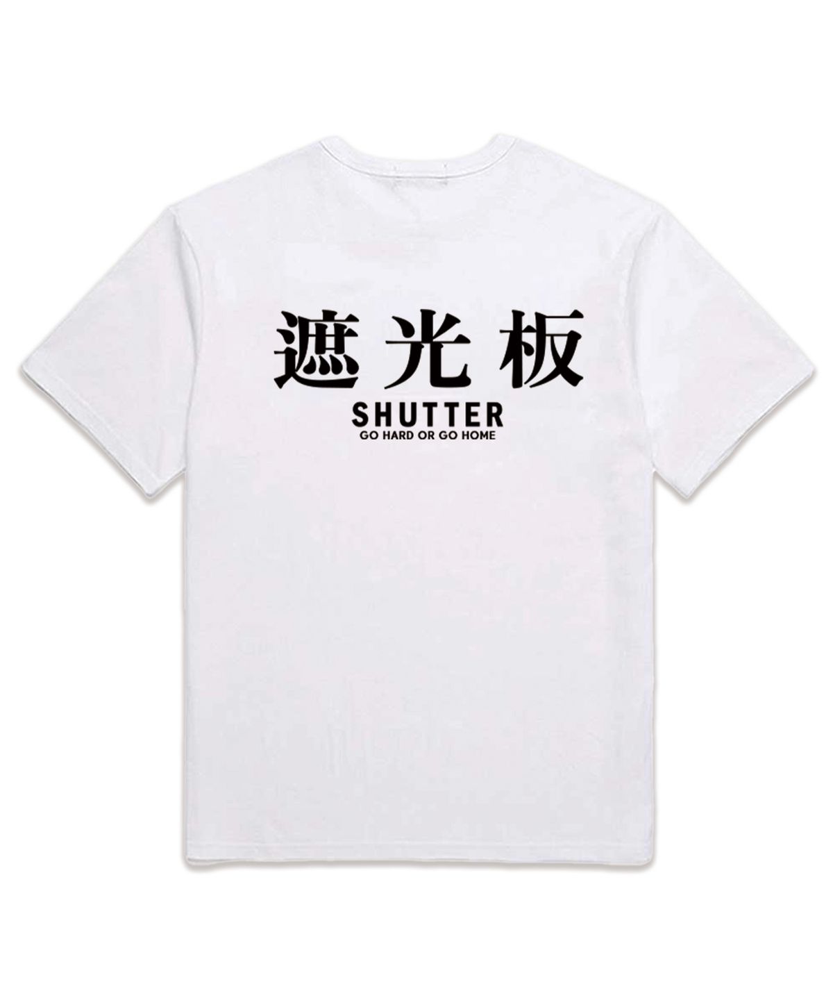 셔터(SHUTTER) TEXT LOGO VER.2 오버핏 반팔 티셔츠 (SS025) 화이트