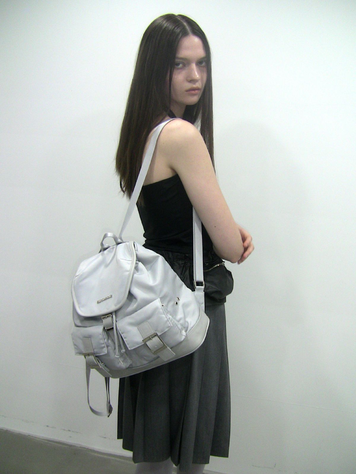 필인더블랭크(FILLINTHEBLANK) PK Backpack (nylon)(dusty grey)