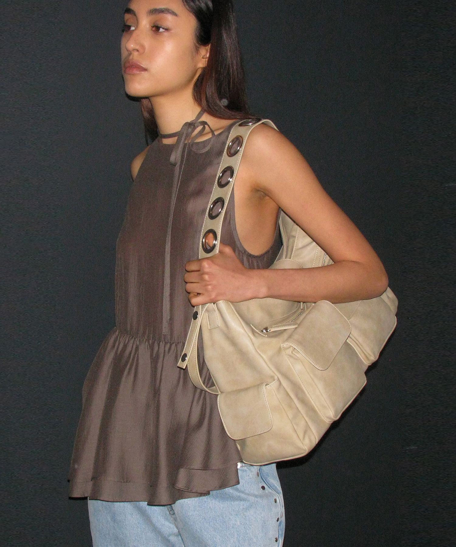 【PARTIMENTO】★ VINTAGE POCKET BUCKET BAG ★ 3 COLOR PARTIMENTO】☆ VINTAGE POCKET BUCKET BAG ☆ 3 COLOR