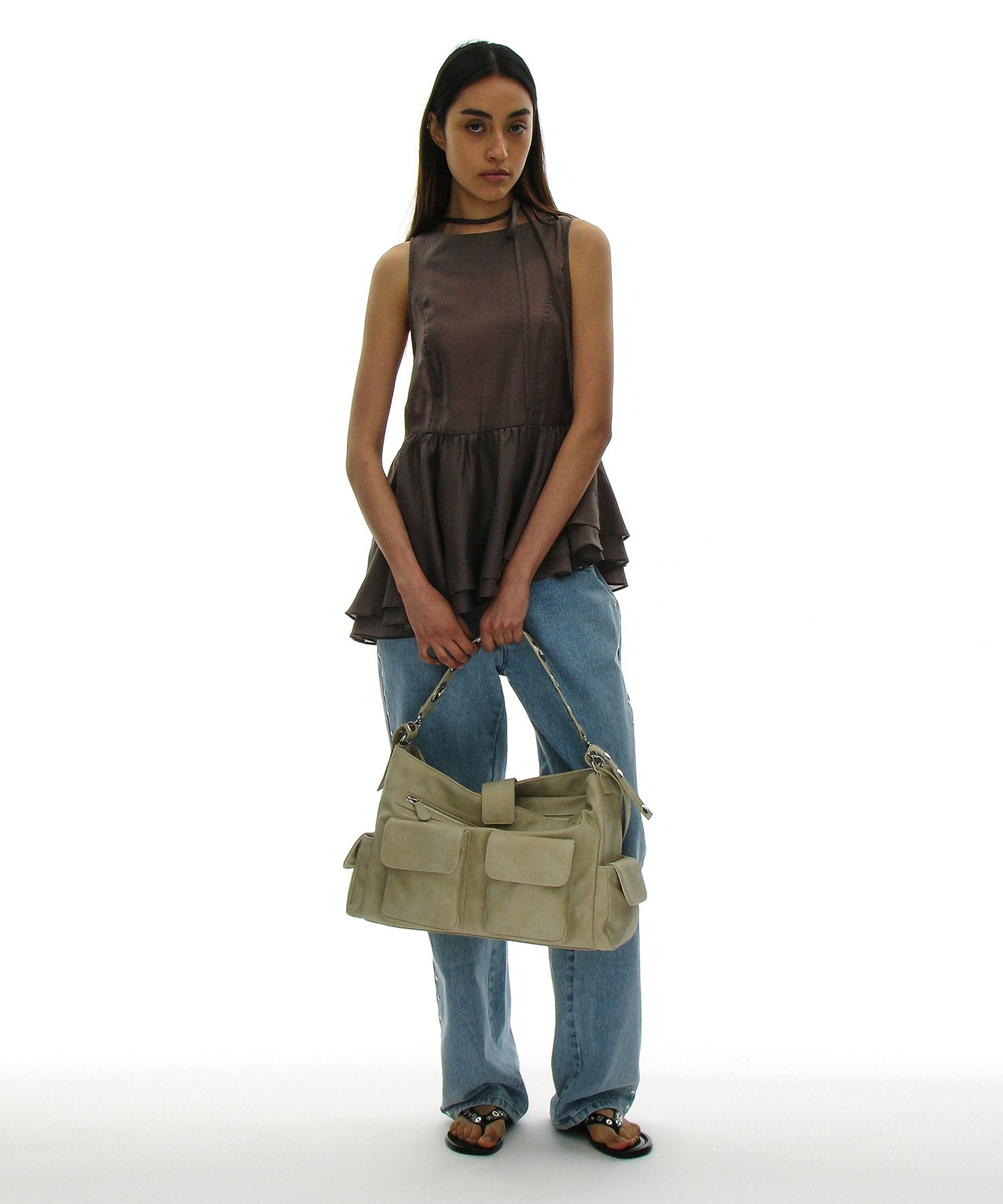 【PARTIMENTO】★ VINTAGE POCKET BUCKET BAG ★ 3 COLOR PARTIMENTO】VINTAGE POCKET BUCKET BAG ショルダーバッグ