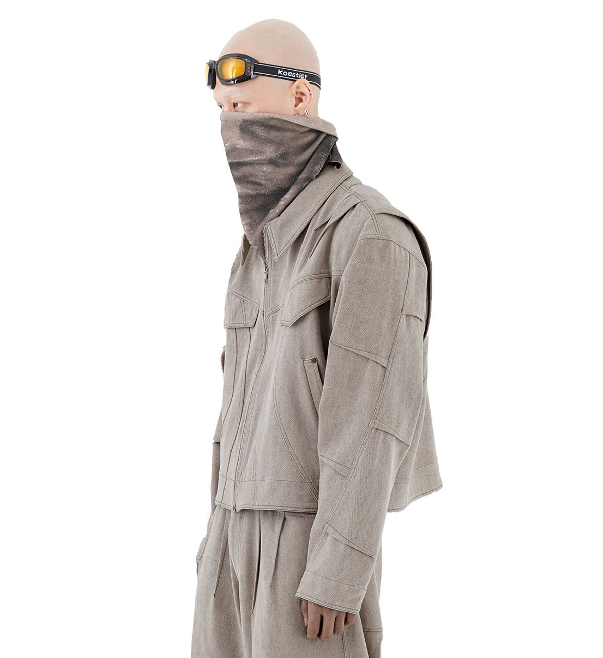 에르 바이 에러리스트(ERR BY ERRORIST) KUSE COTTON JACKET [SAND BEIGE]