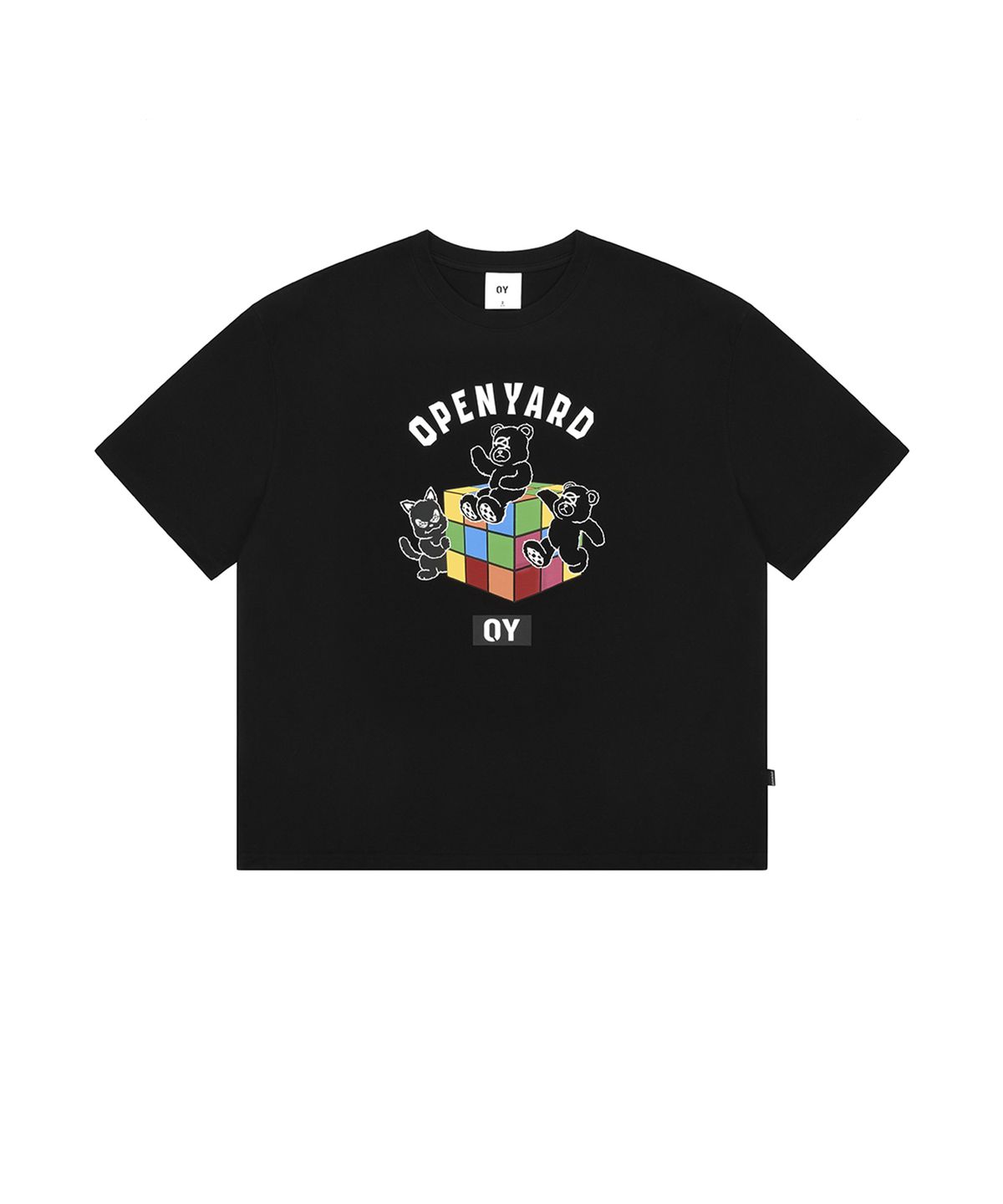 오픈야드(오와이)(OPENYARD(OY)) CUBE ODOLLY&BLACKCAT T-BLACK