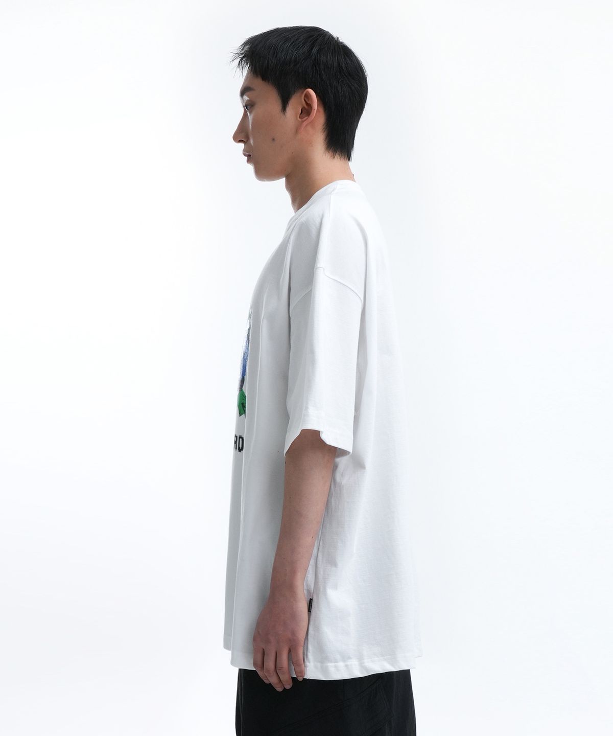 오픈야드(오와이)(OPENYARD(OY)) PIXEL FLOWER T-WHITE