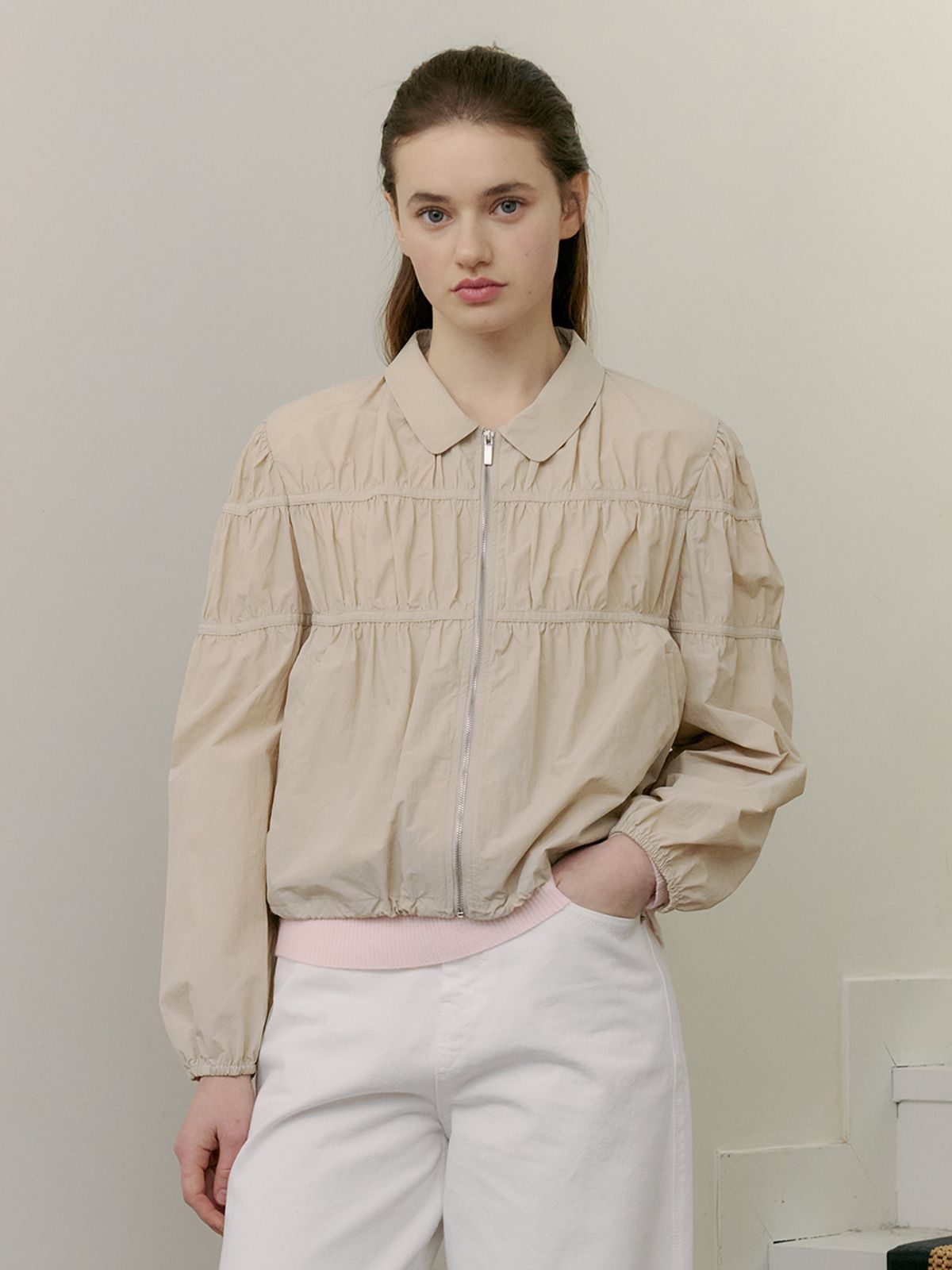 오더먼트 바이 보카바카(OTHEMENT BY VOCAVACA) Shirring Blouson Jumper VC2573JP501V_6color
