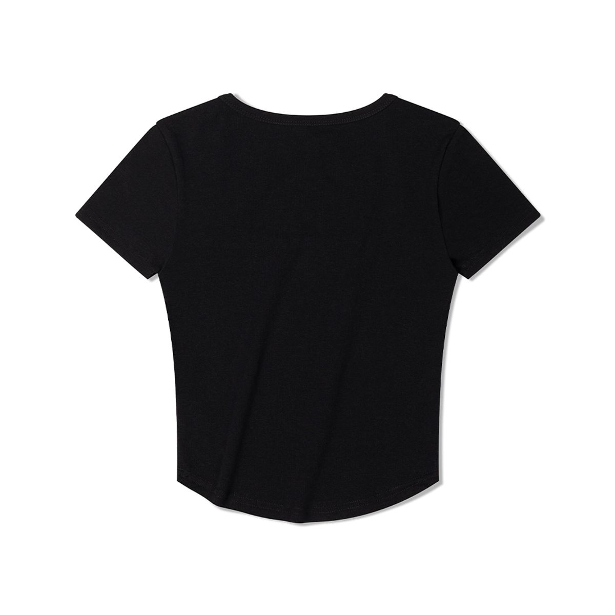모아(MOAA) 스퀘어넥 숏슬리브 (BLACK)