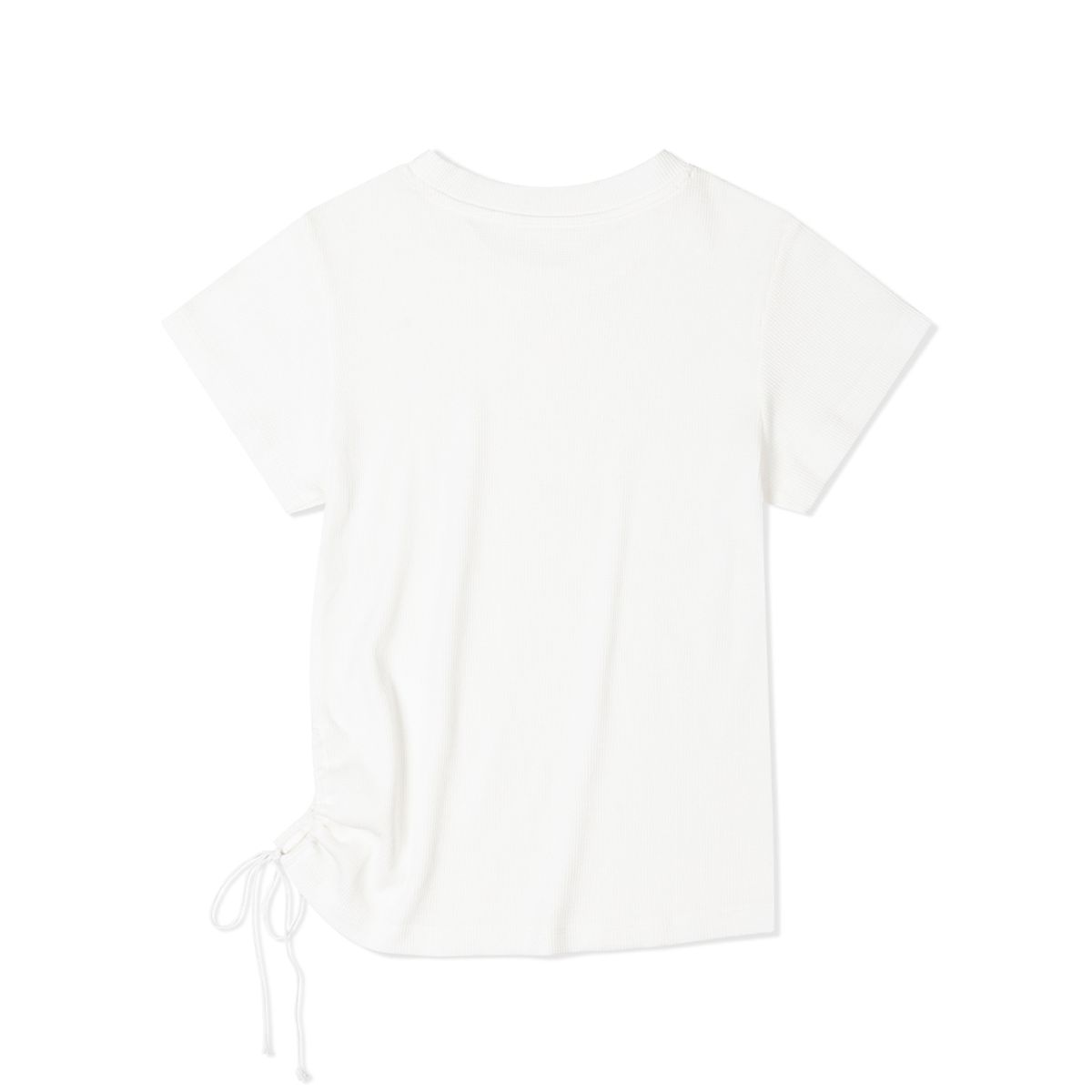 모아(MOAA) 와플 셔링 숏 슬리브 (WHITE)