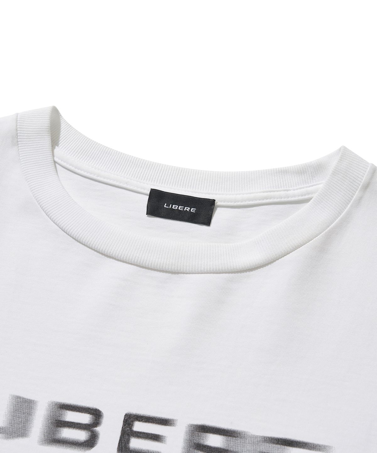 리베레(LIBERE) BLUR LOGO SS T SHIRT / WHITE
