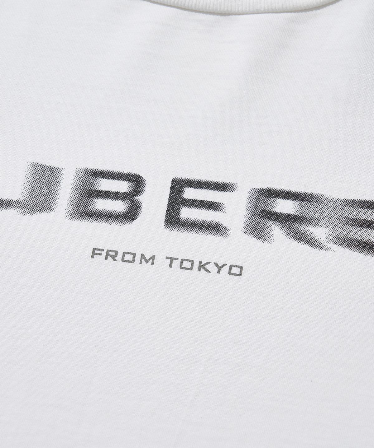 리베레(LIBERE) BLUR LOGO SS T SHIRT / WHITE