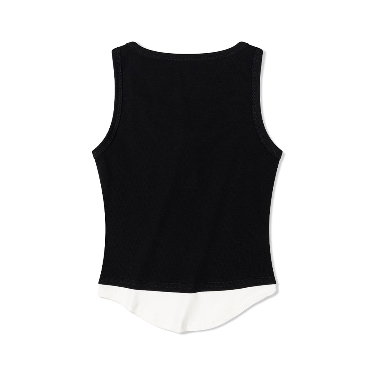 모아(MOAA) 헨리넥 레이어드 슬리브리스 (BLACK)
