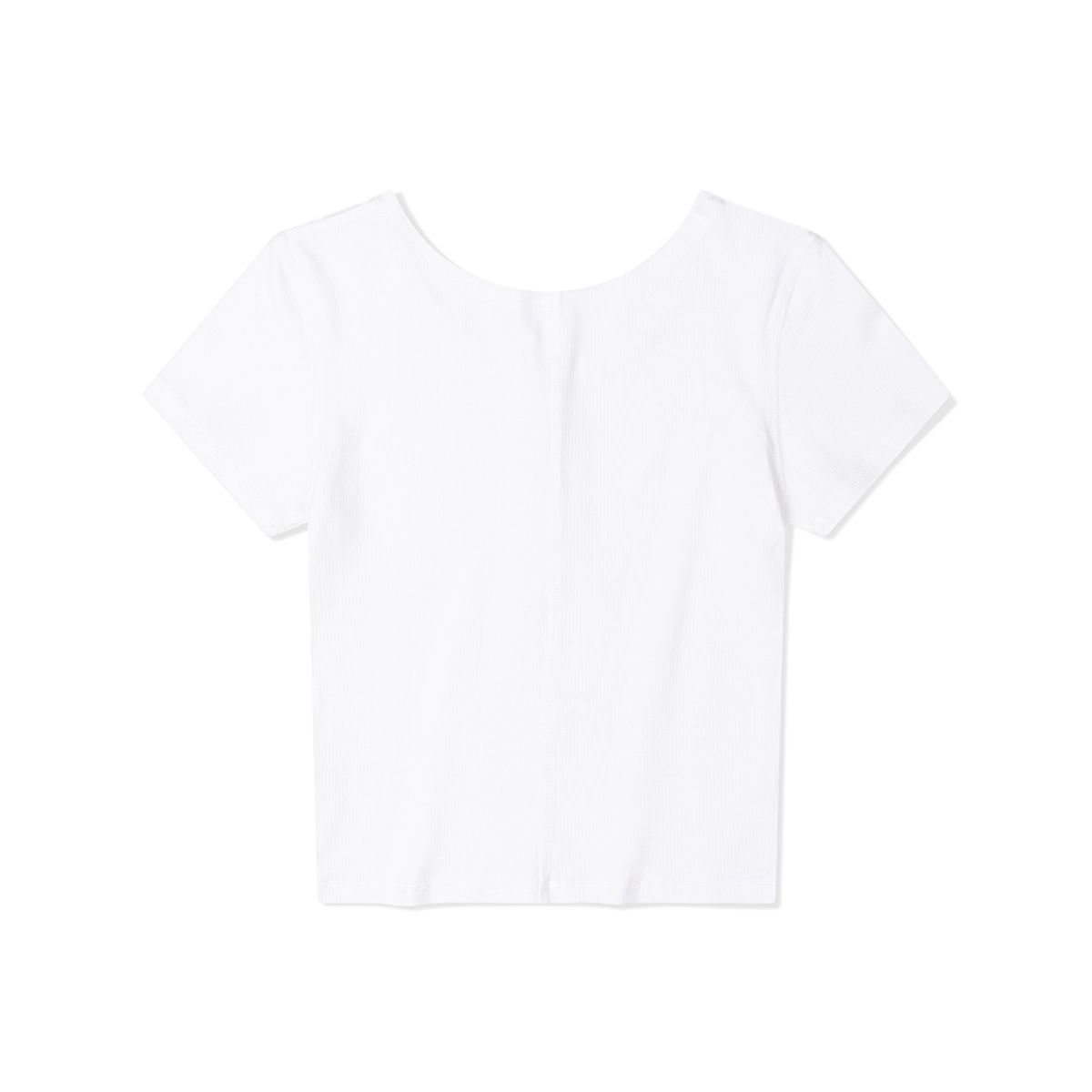 모아(MOAA) 헨리넥 숏 슬리브 (WHITE)