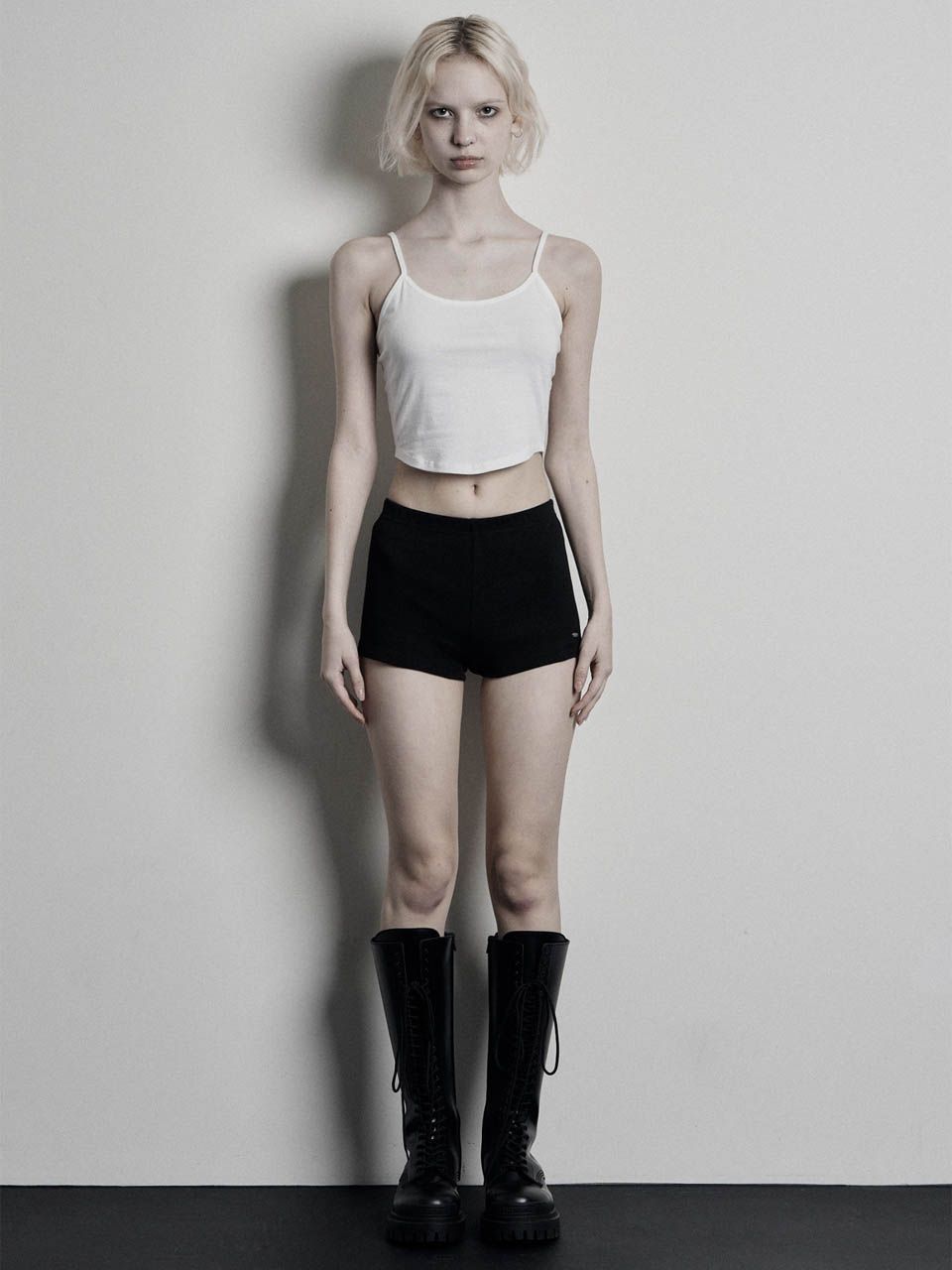 보헤미안 서울(BOHEMSEO) BASIC RIBBED SHORTS, BLACK - 사이즈 & 후기