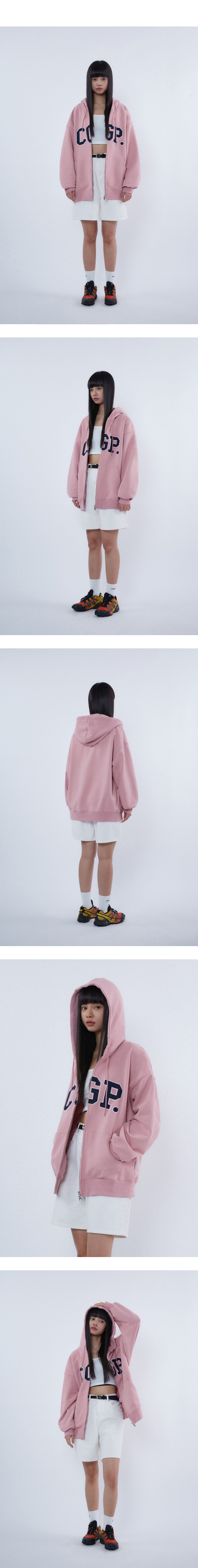 MUSINSA | Codegraphy CGP ARCH LOGO ZIP-UP HOODIE_BLACK