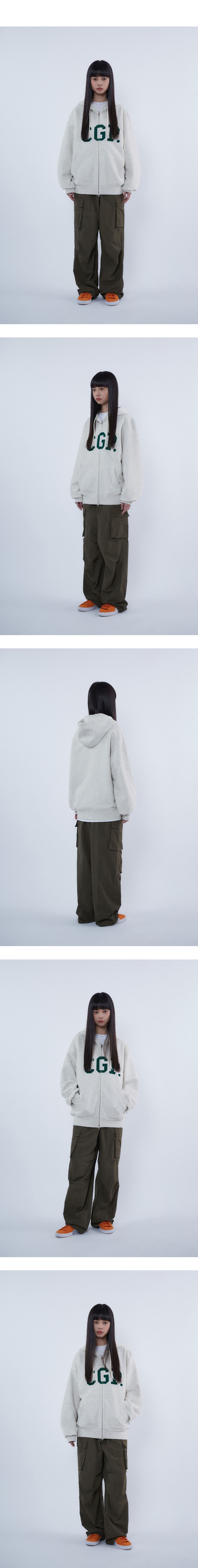 MUSINSA公式 | Codegraphy CGP ARCH LOGO ZIP-UP HOODIE_BLACK