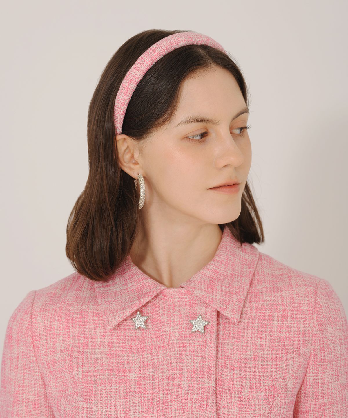 아이스가든에이오공팔(ICE GARDEN A.508) Tweed Hair Band