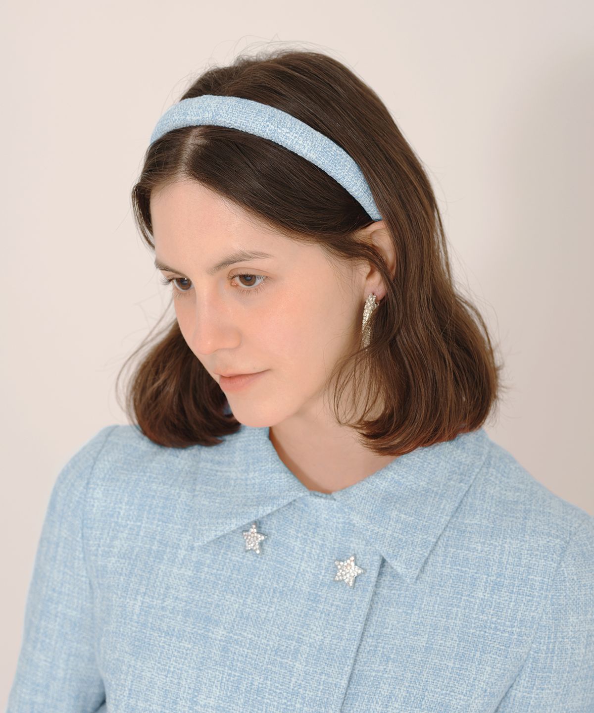 아이스가든에이오공팔(ICE GARDEN A.508) Tweed Hair Band