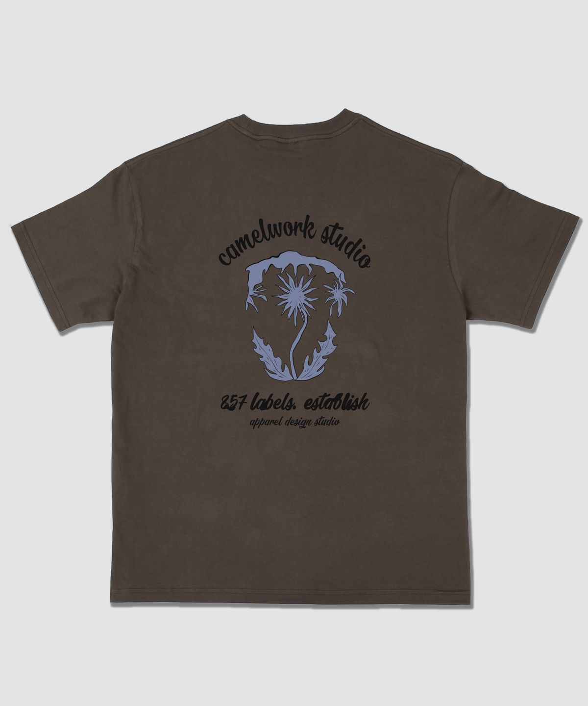 카멜워크(CAMEL WORK) 뉴 플랜트 반팔티셔츠(브라운)