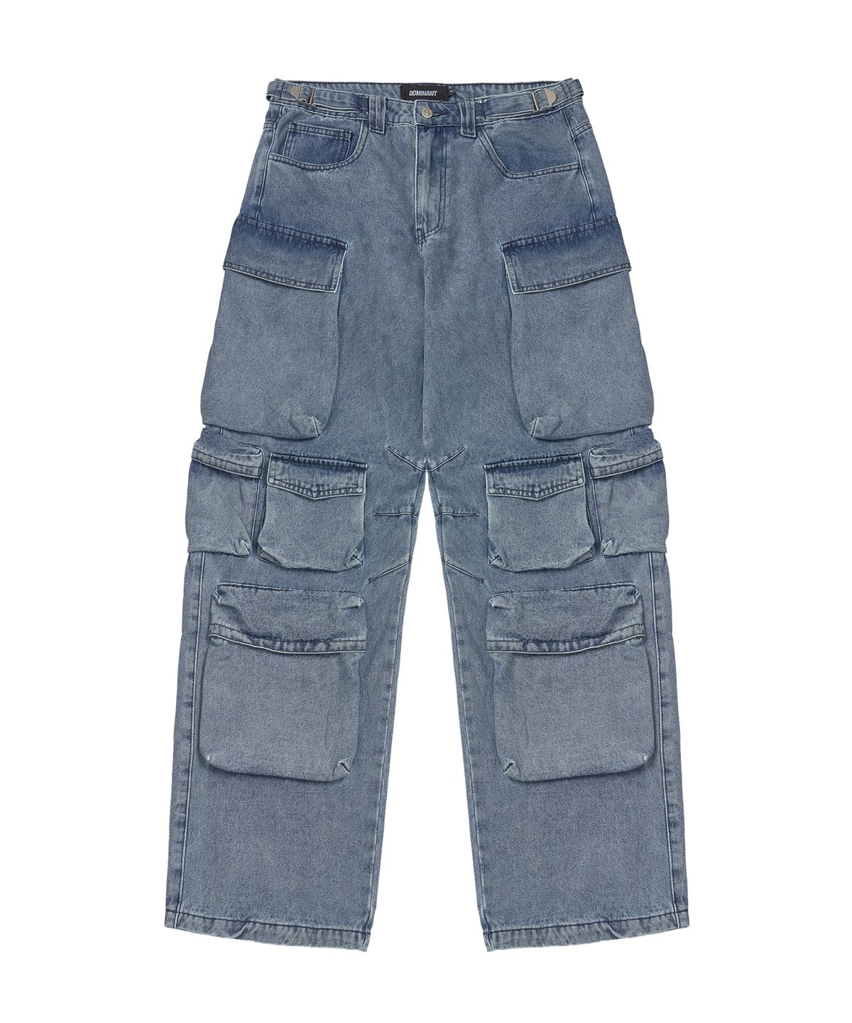 도미넌트(DOMINANT) Denim Ten pocket cargo pants_Blue