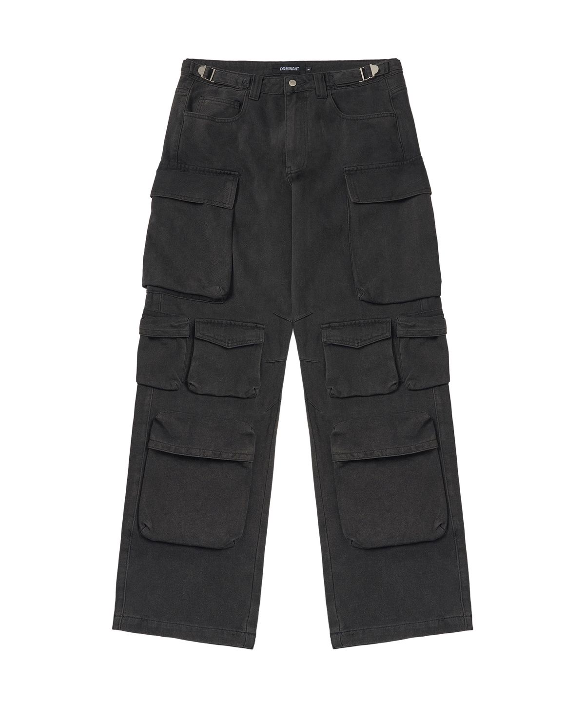 도미넌트(DOMINANT) Denim Ten pocket cargo pants_Black