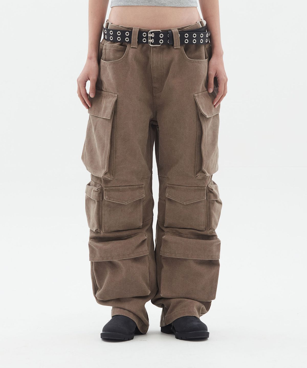 도미넌트(DOMINANT) Ten pocket cargo pants_Brown