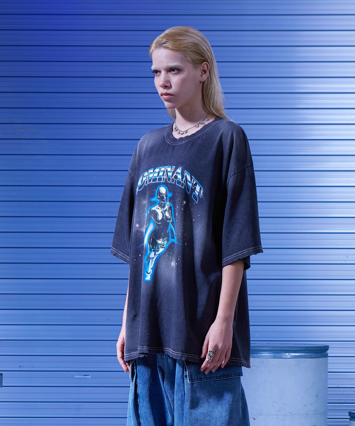 도미넌트(DOMINANT) Spacemood Washing tshirts_BLACK