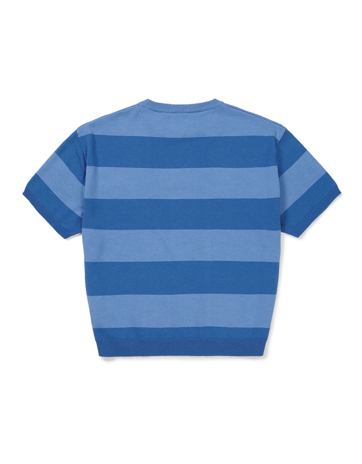 엠엠엘지(MMLG) [Mmlg] BLOCK STRIPE HF KNIT (BLUE)