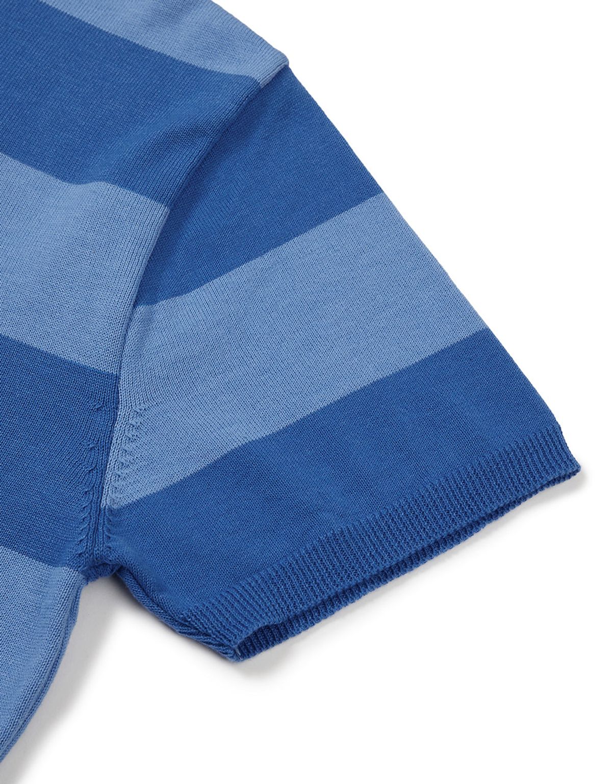 엠엠엘지(MMLG) [Mmlg] BLOCK STRIPE HF KNIT (BLUE)